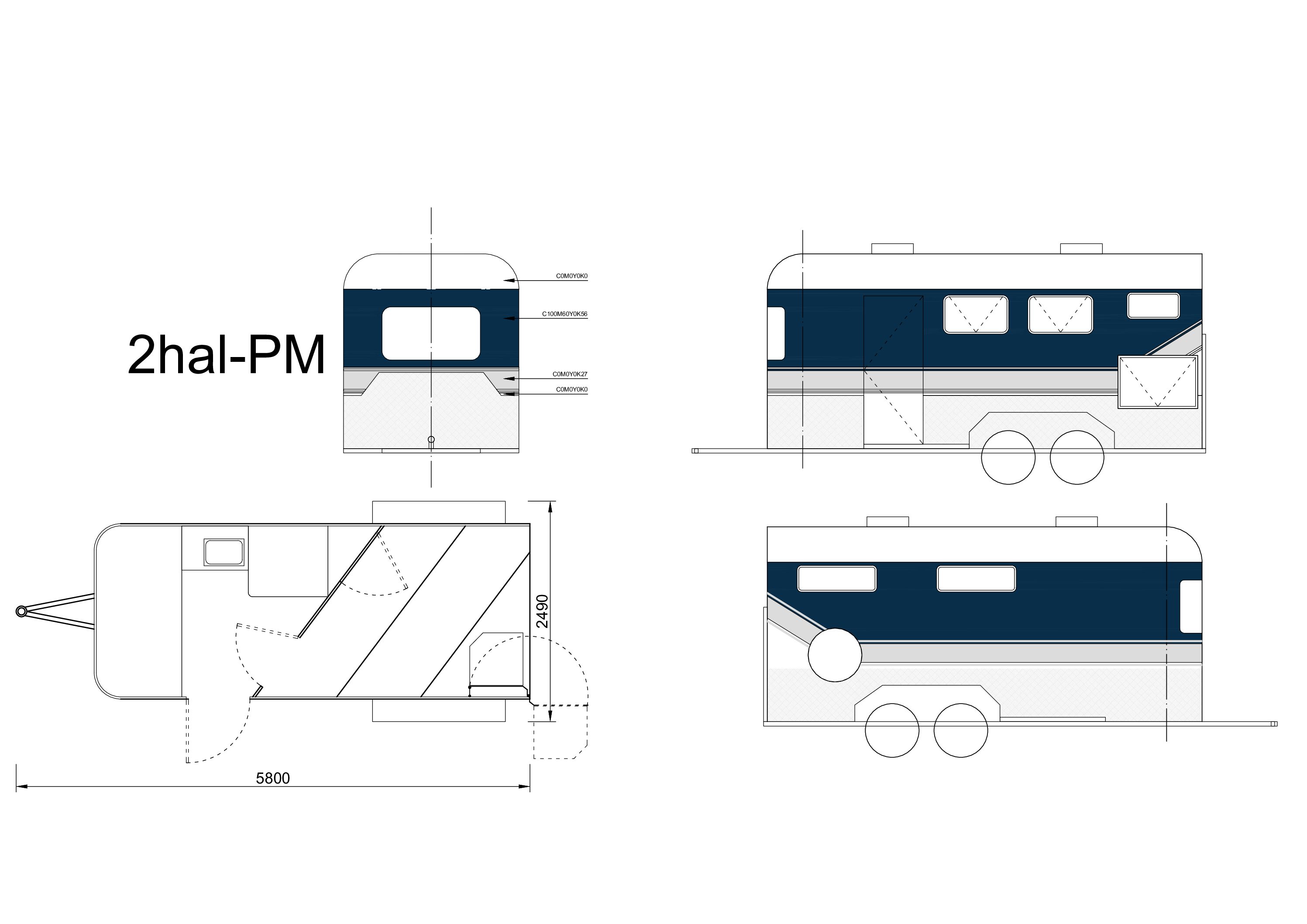 2 HORSE ANGLE LOAD DELUXE WITH FULL LIVING
